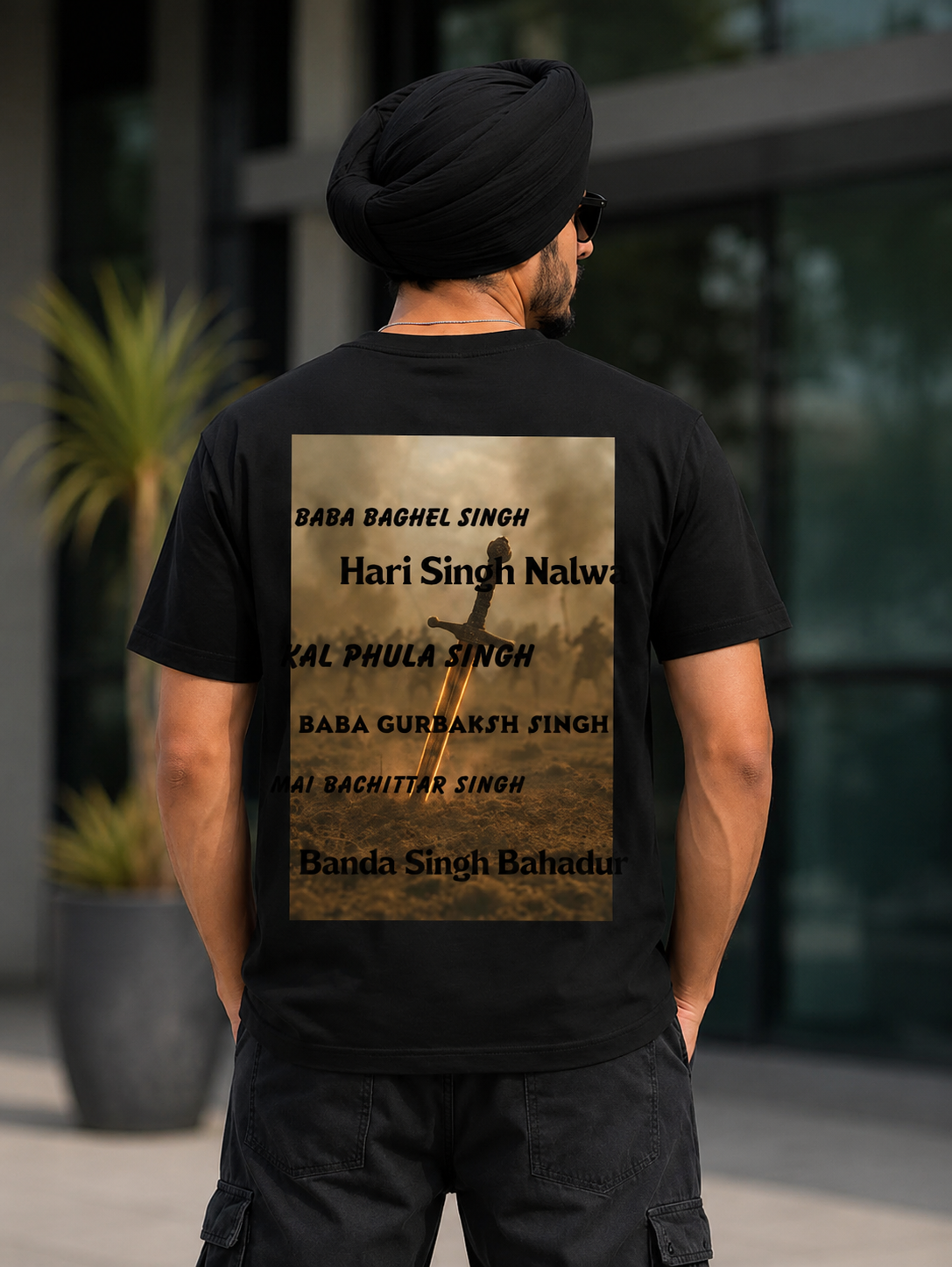 Legendary Sikh Warriors Graphic T-Shirt for Men