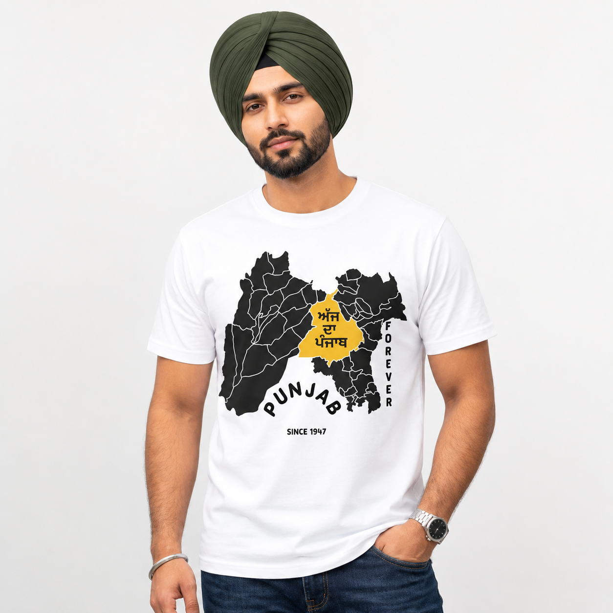 Punjab Forever Since 1947 Graphic T-Shirt for Men