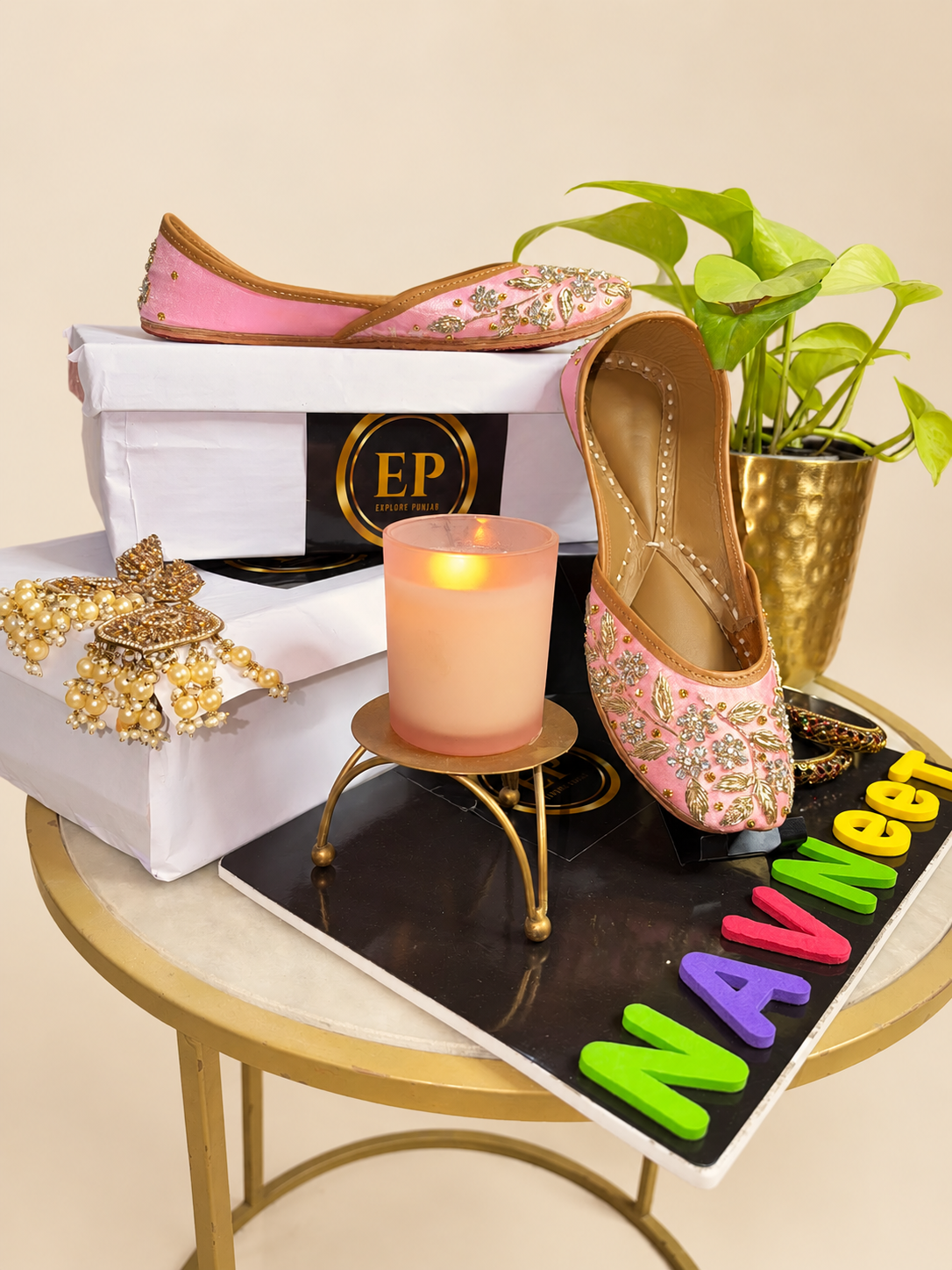 Pink Maharani Jutti