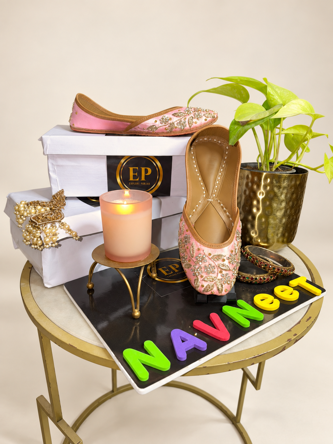 Pink Maharani Jutti