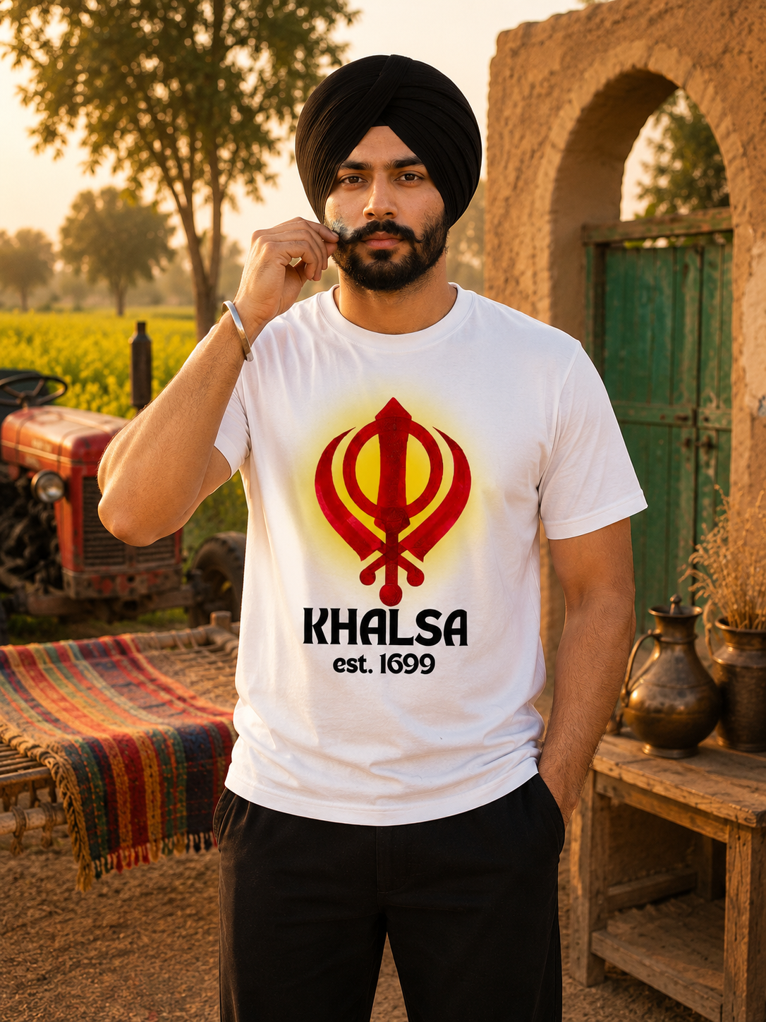 Khalsa Est. 1699 Premium Graphic Printed Cotton T-Shirt