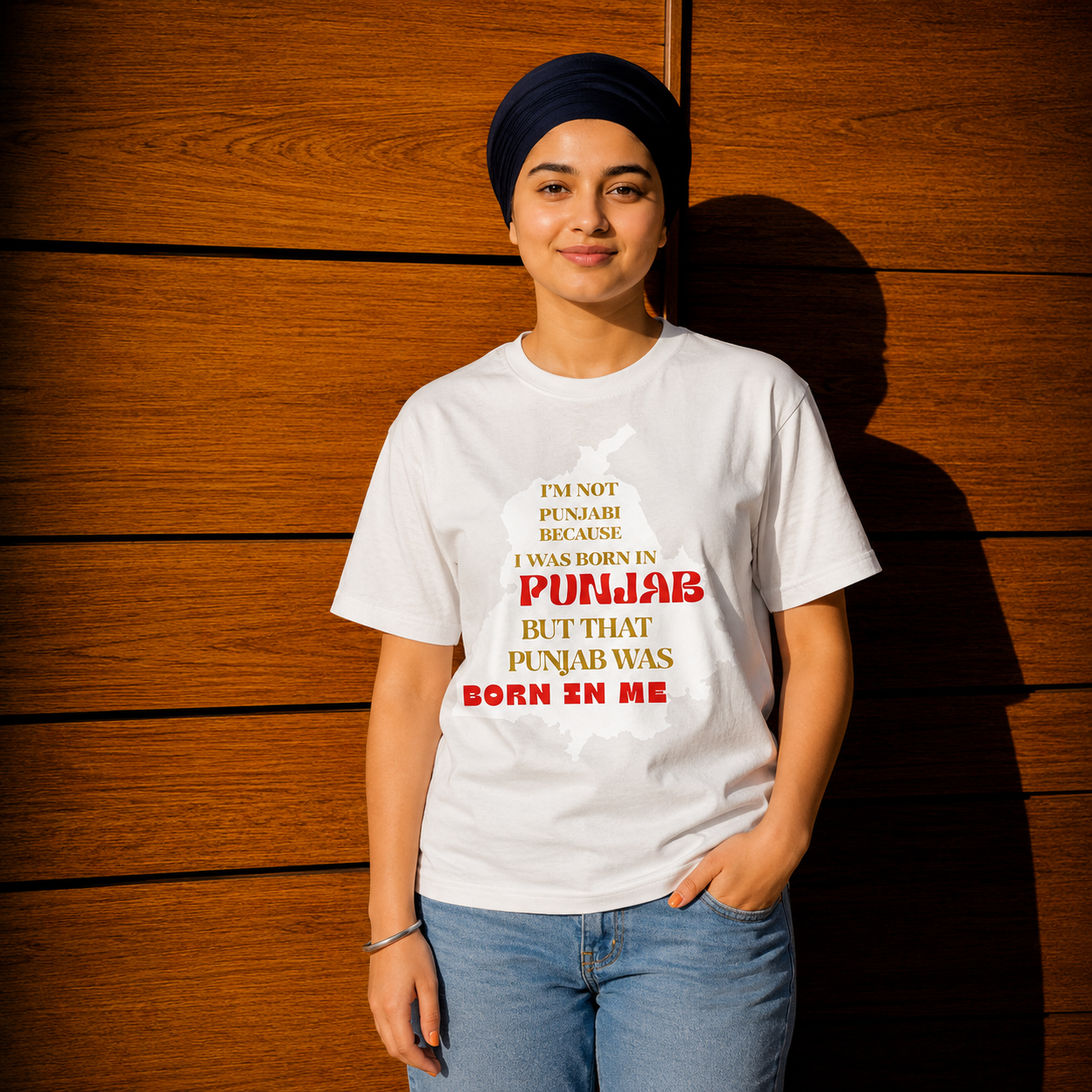 Punjab Was Born in Me Graphic T-Shirt for Men