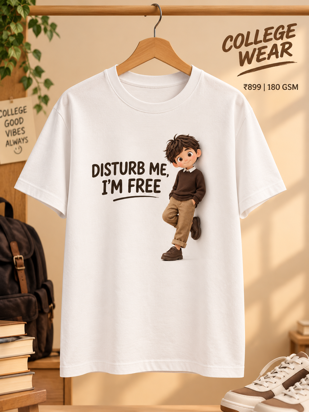 Disturb Me I Am Free Printed T-Shirt | Made to Order