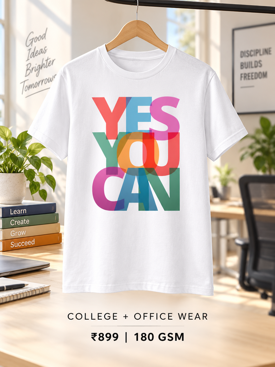 Yes You Can Printed T-Shirt | Made to Order