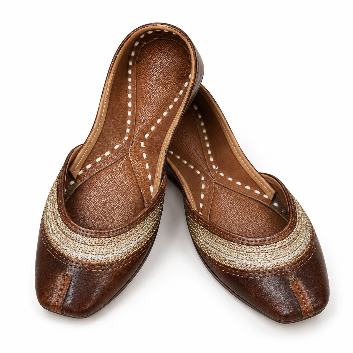 Mehfil brown jutti