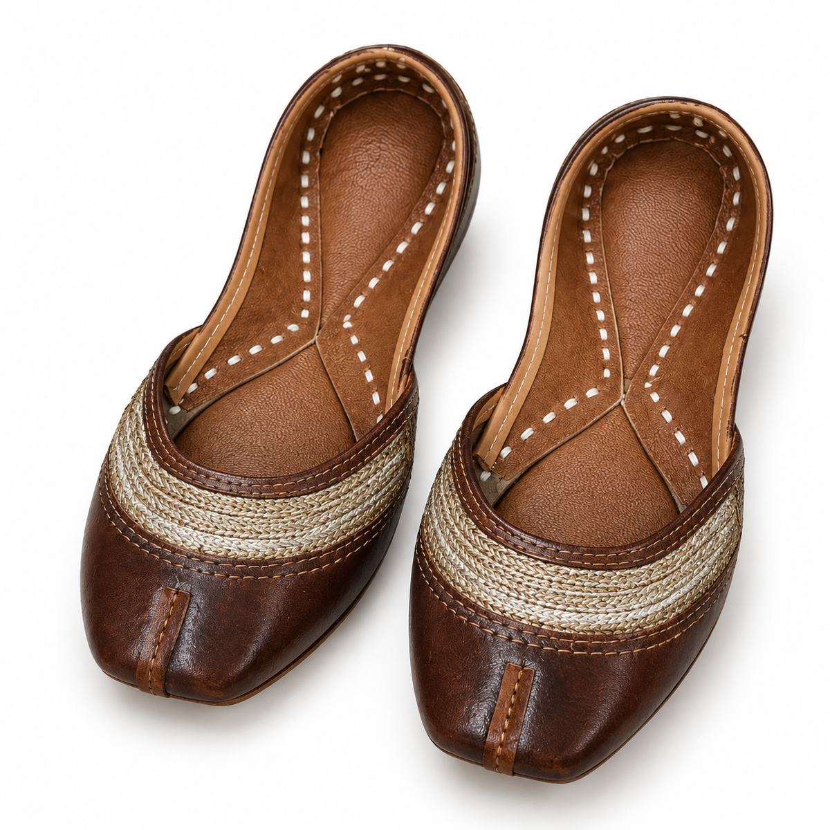 Mehfil brown jutti