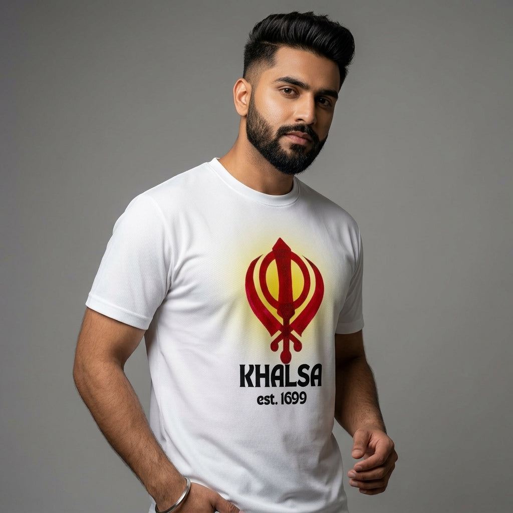 Khalsa Est. 1699 Premium Graphic Printed Cotton T-Shirt