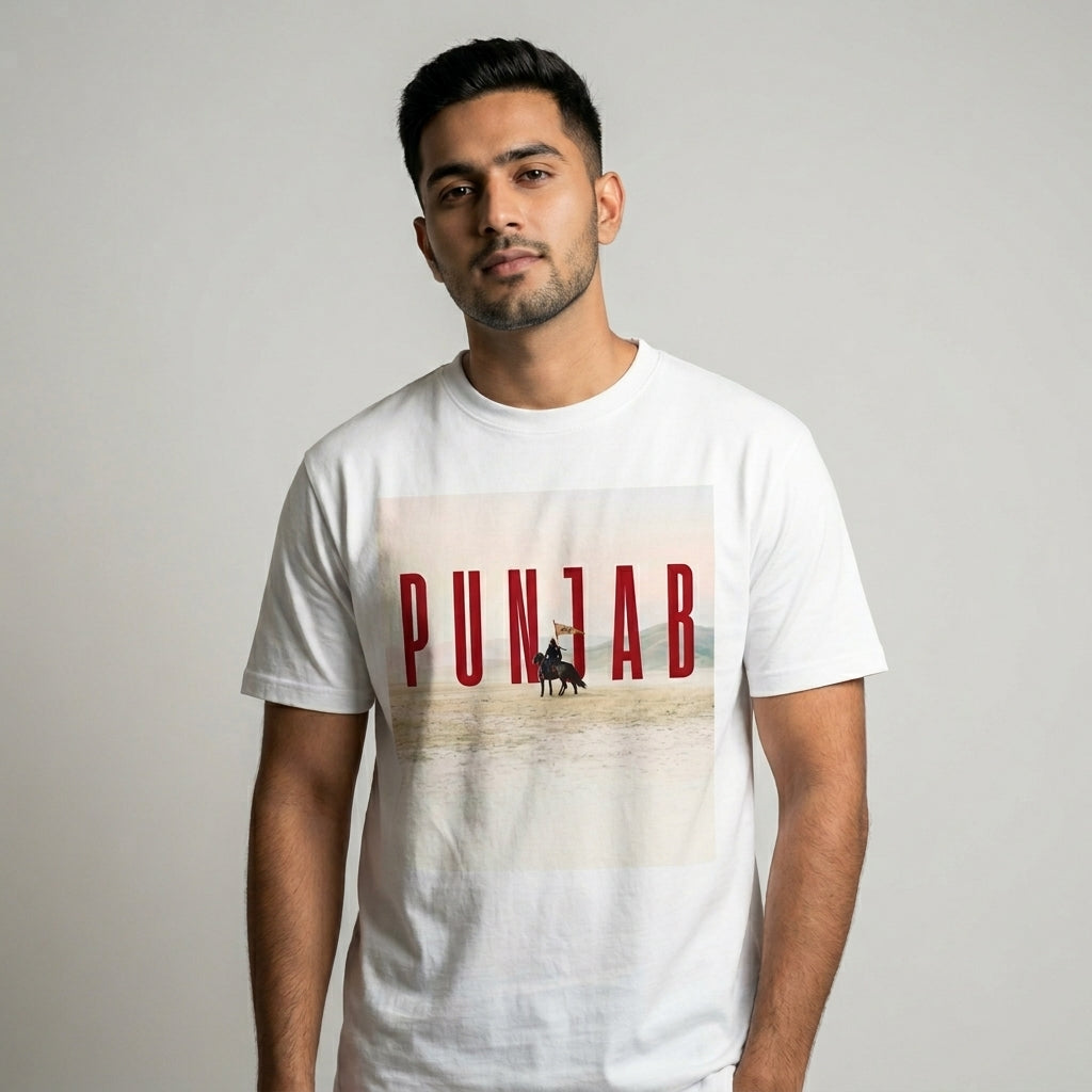 Punjab Warrior Heritage Graphic T-Shirt for Men