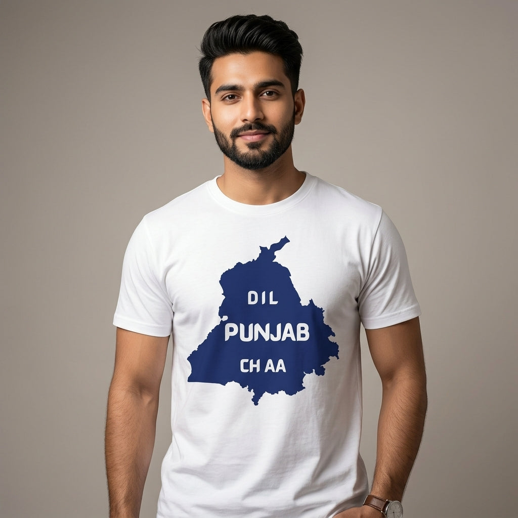 Dil Punjab Ch Aa Graphic T-Shirt for Men | Explore Punjab