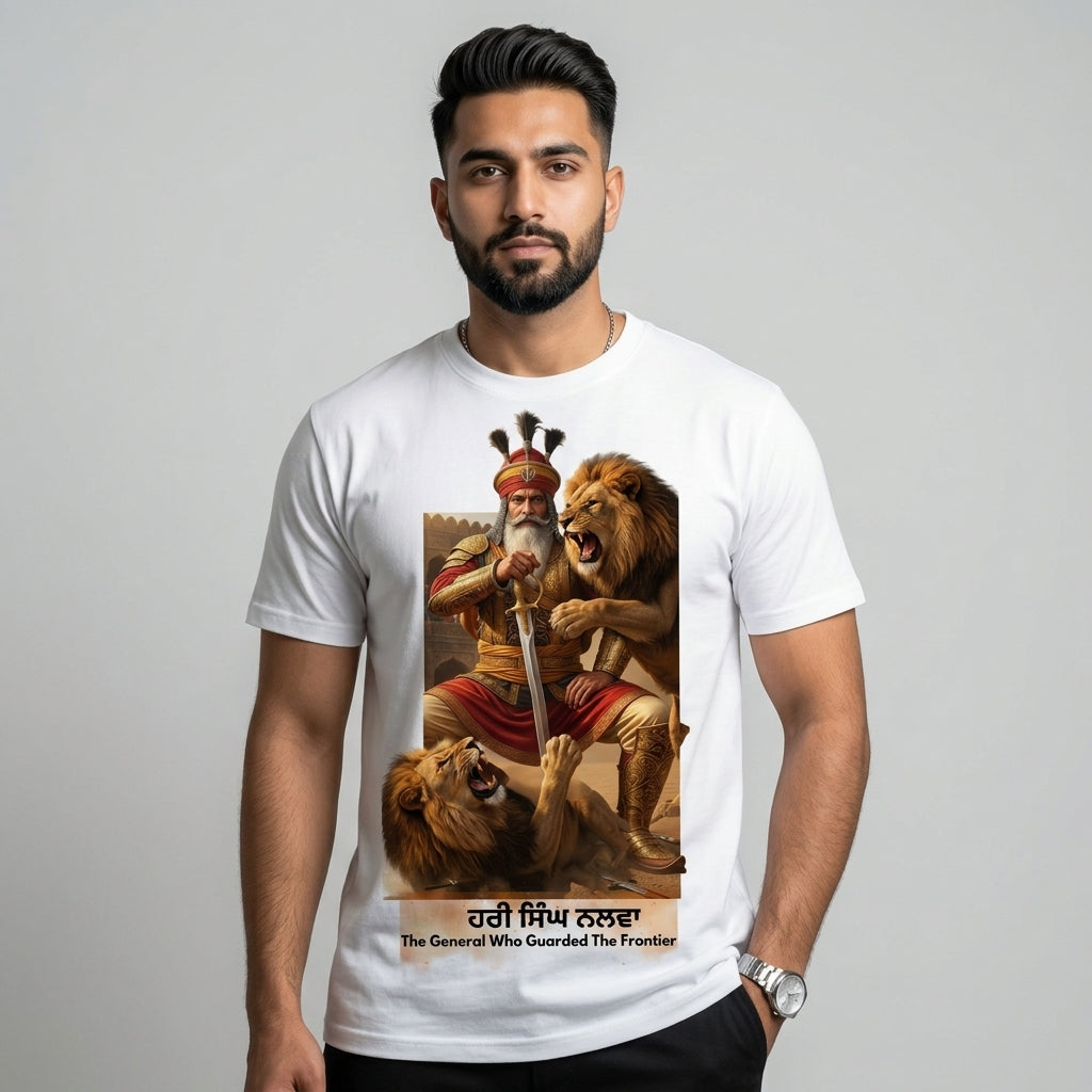 Hari Singh Nalwa Premium Cotton Graphic T-Shirt for Men