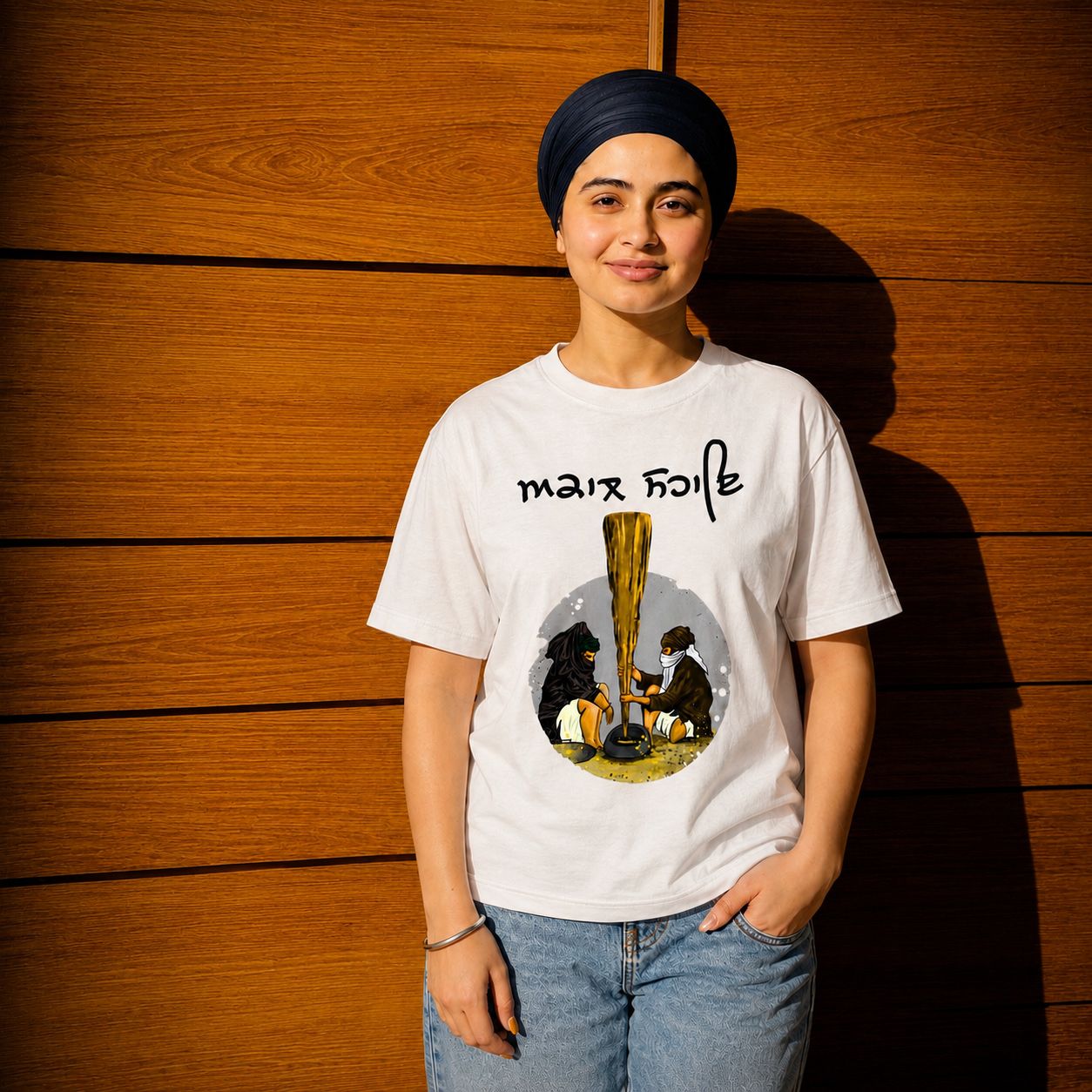 Mai Bhago Sikh Heritage Graphic T-Shirt for Men