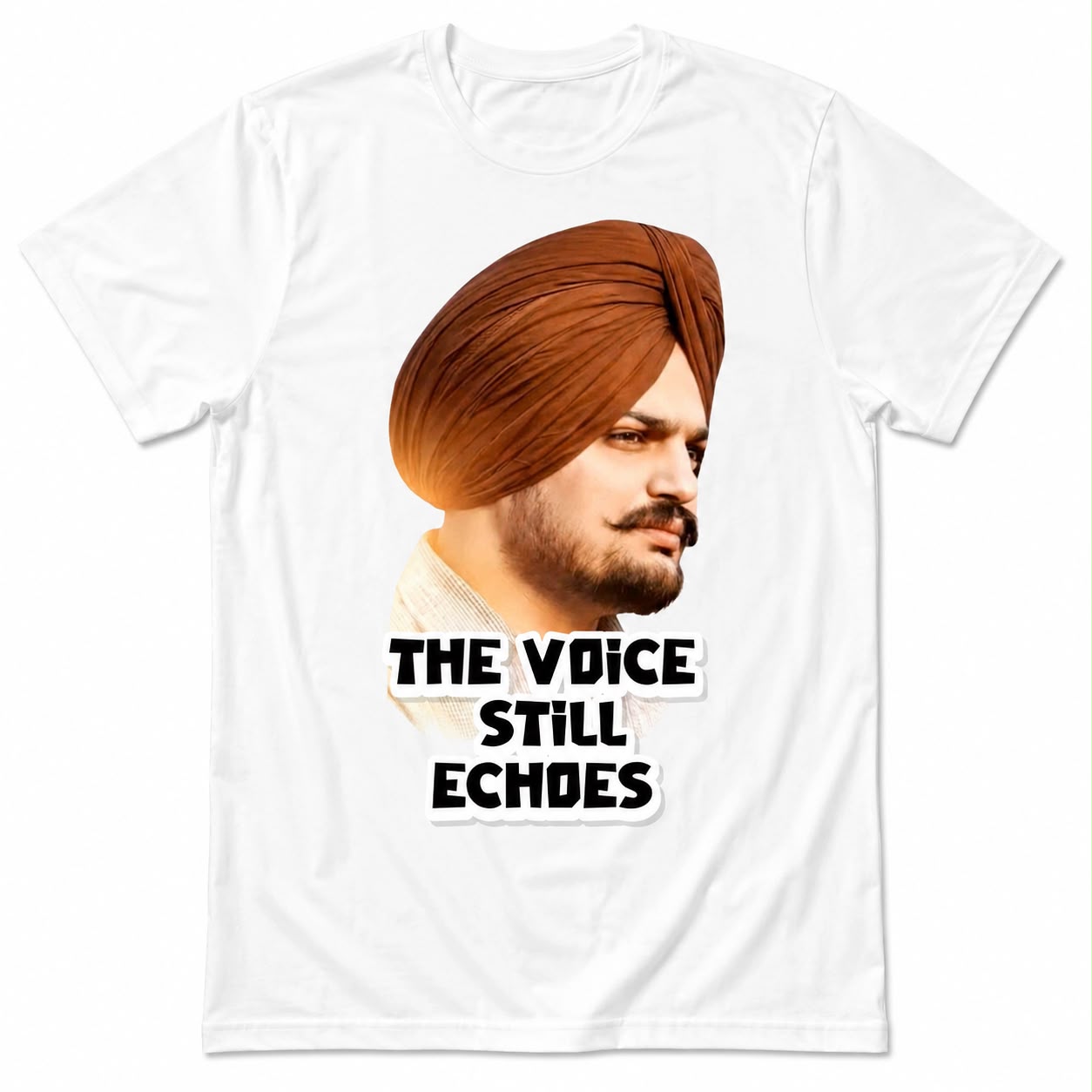 The Voice Still Echoes Punjabi Graphic T-Shirt for Men | Tribute Printed Cotton Tee | Explore Punjab