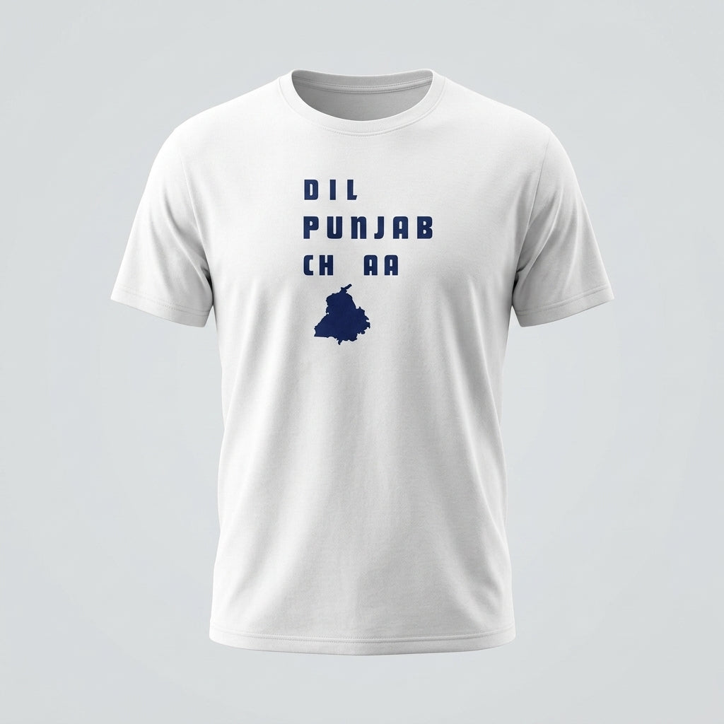 Dil Punjab Ch Aa Oversized Graphic T-Shirt for Men