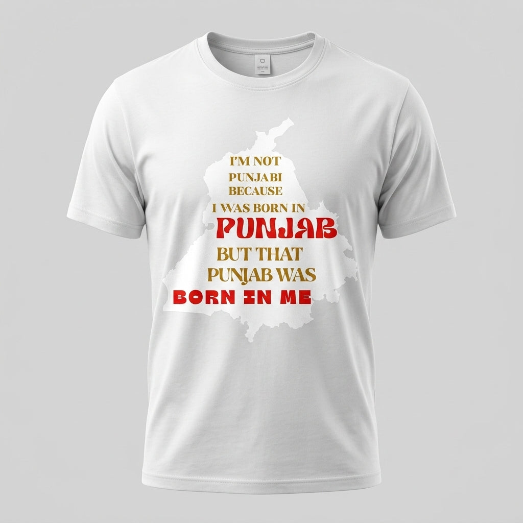 Punjab Was Born in Me Graphic T-Shirt for Men