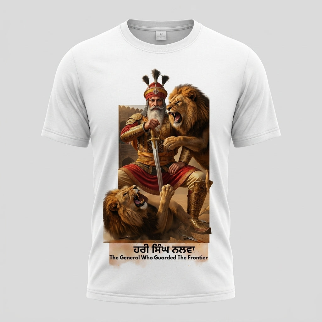 Hari Singh Nalwa Premium Cotton Graphic T-Shirt for Men