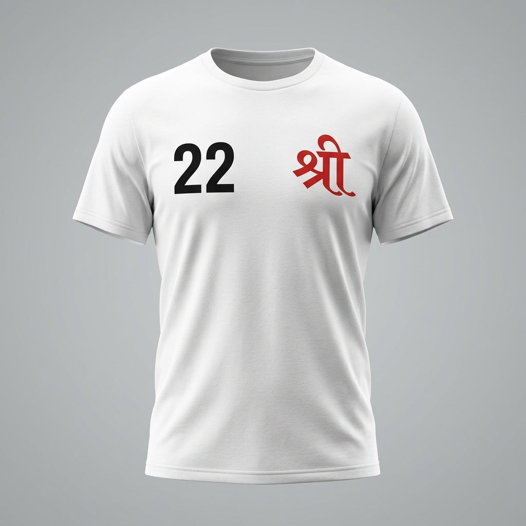 22 Ji Punjabi Typography Graphic T-Shirt for Men