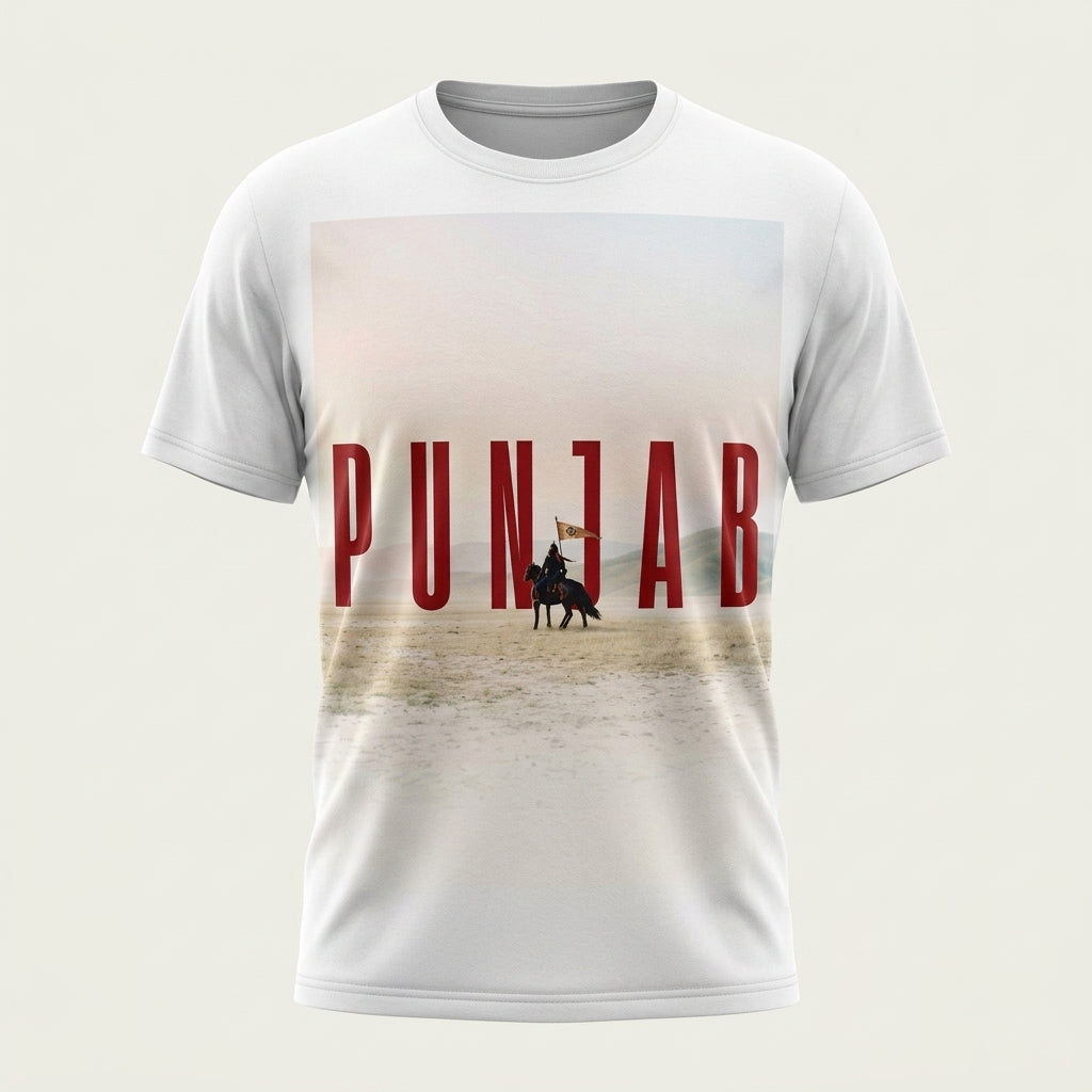 Punjab Warrior Heritage Graphic T-Shirt for Men