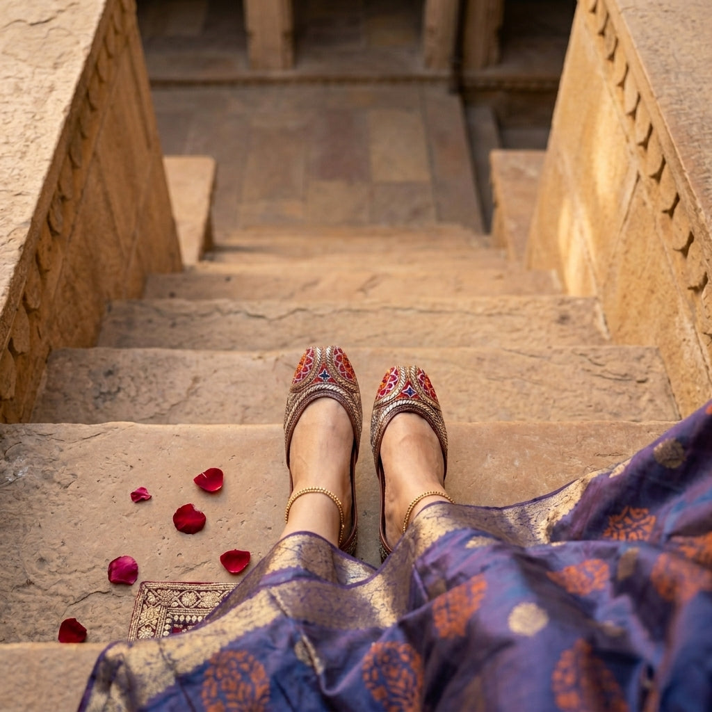 Pakistani Resham Tilla Jutti